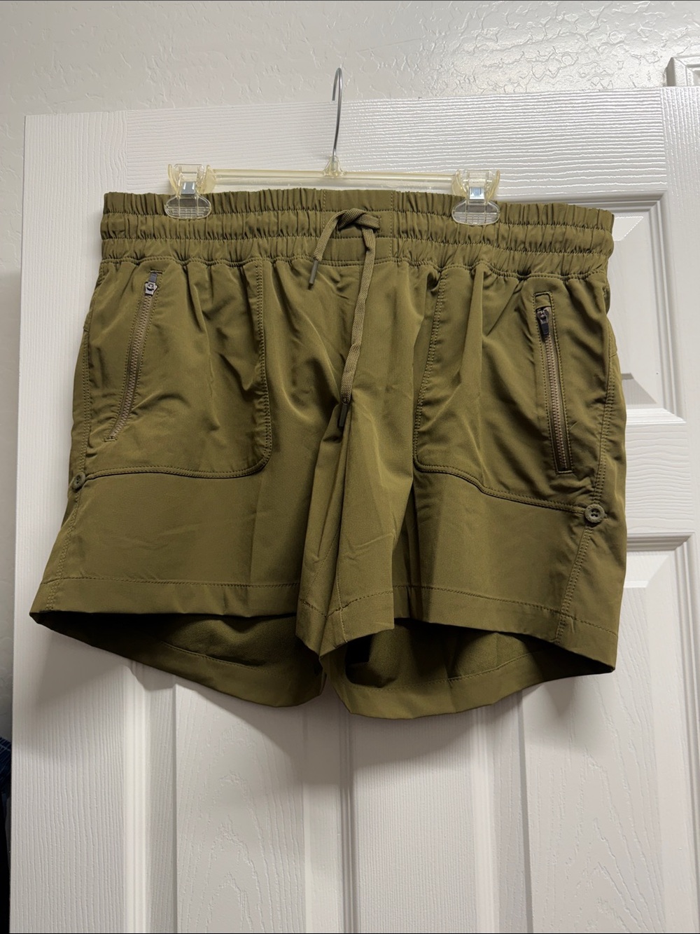 Ascend Olive Green Athletic Shorts